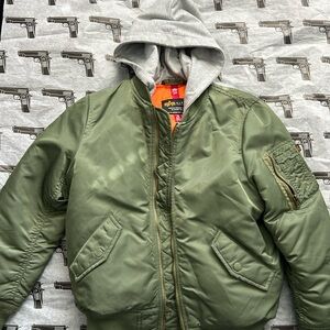 Alpha industry, hooded boys jacket